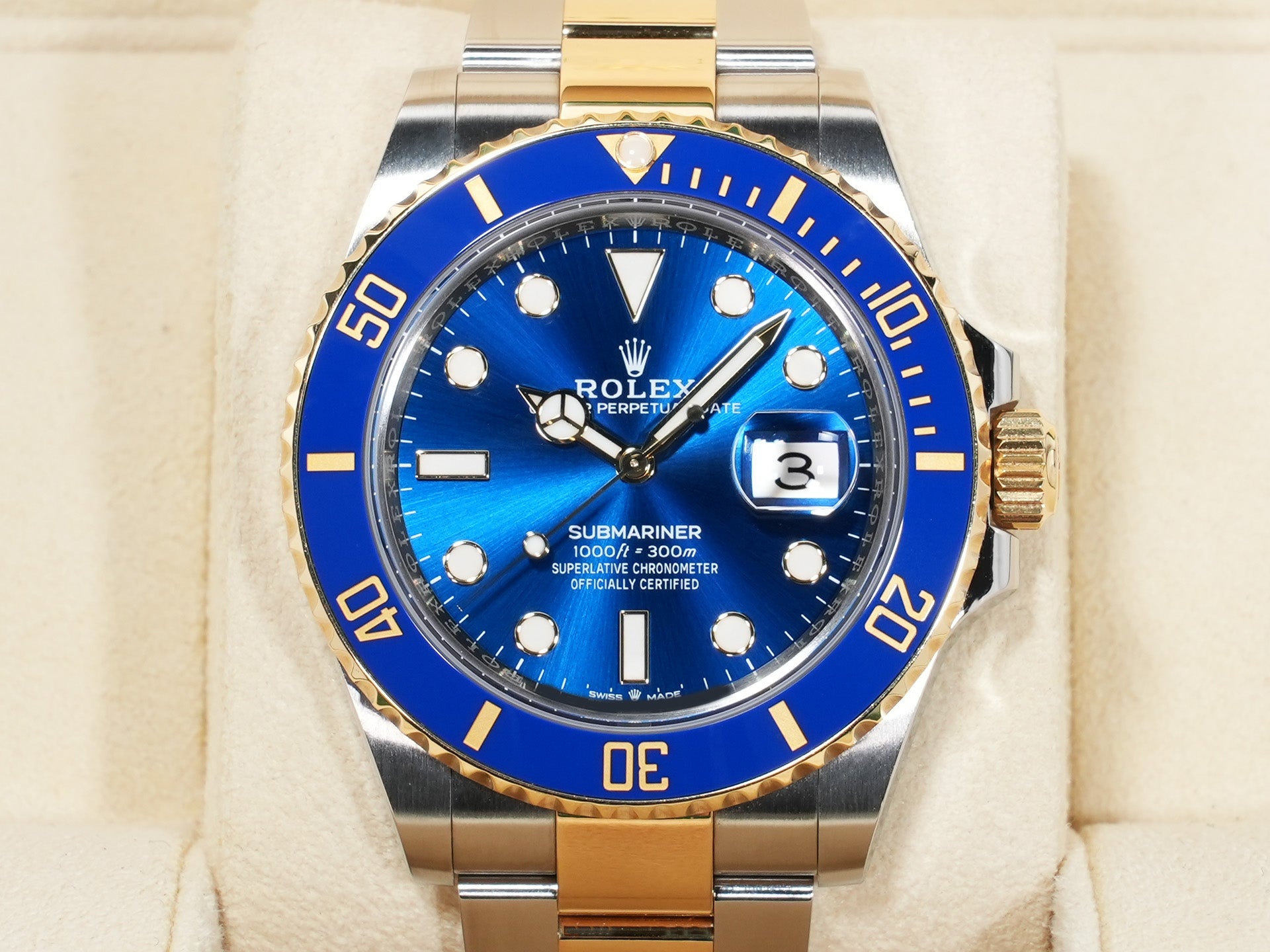 ロレックス サブマリーナー デイト Ref.126613LB ステンレススチール/イエローゴールド ブルー文字盤 中古 2ofq55dy