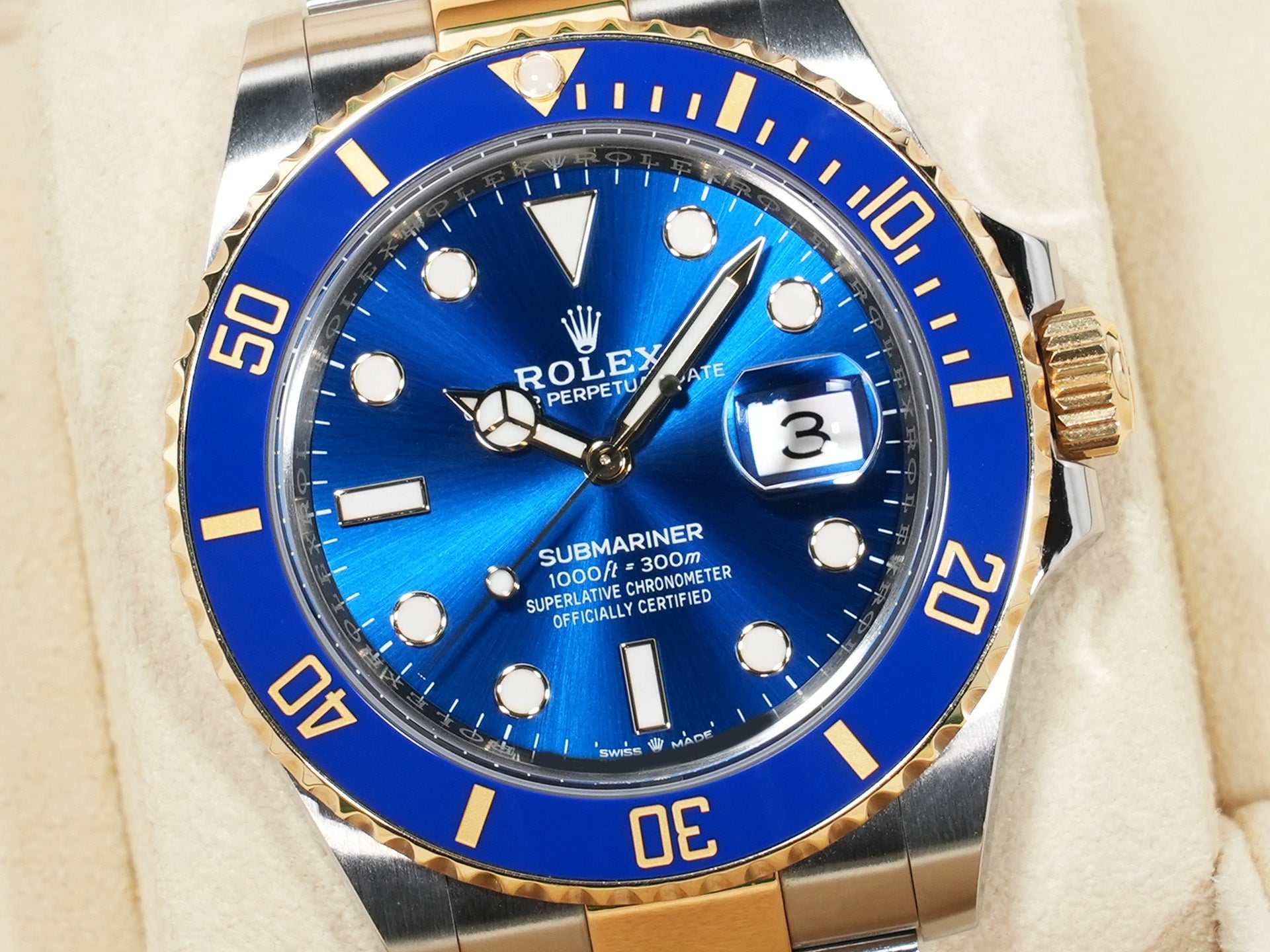 ロレックス サブマリーナー デイト Ref.126613LB ステンレススチール/イエローゴールド ブルー文字盤 中古 2ofq55dy