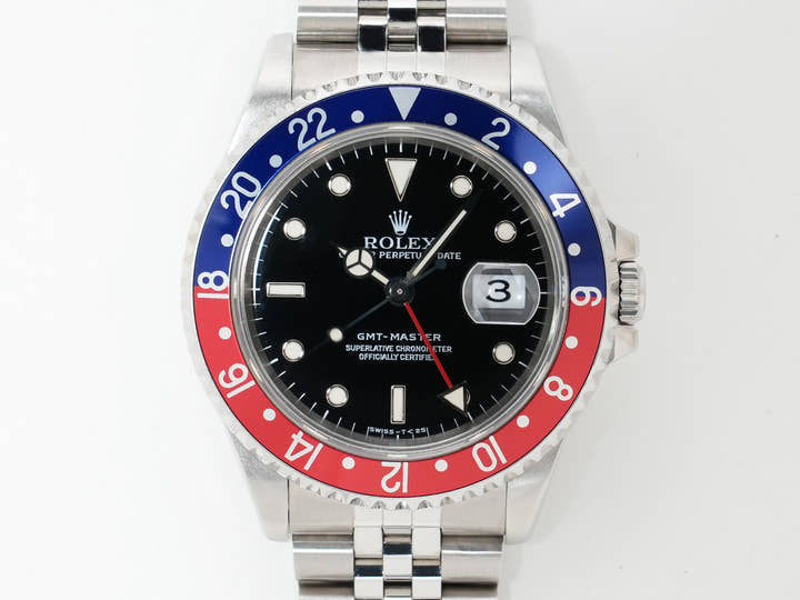 ロレックス GMTマスター Ref.16700 ステンレススチール ブラック文字盤 オイスターブレスレット 中古 gp5o48ju