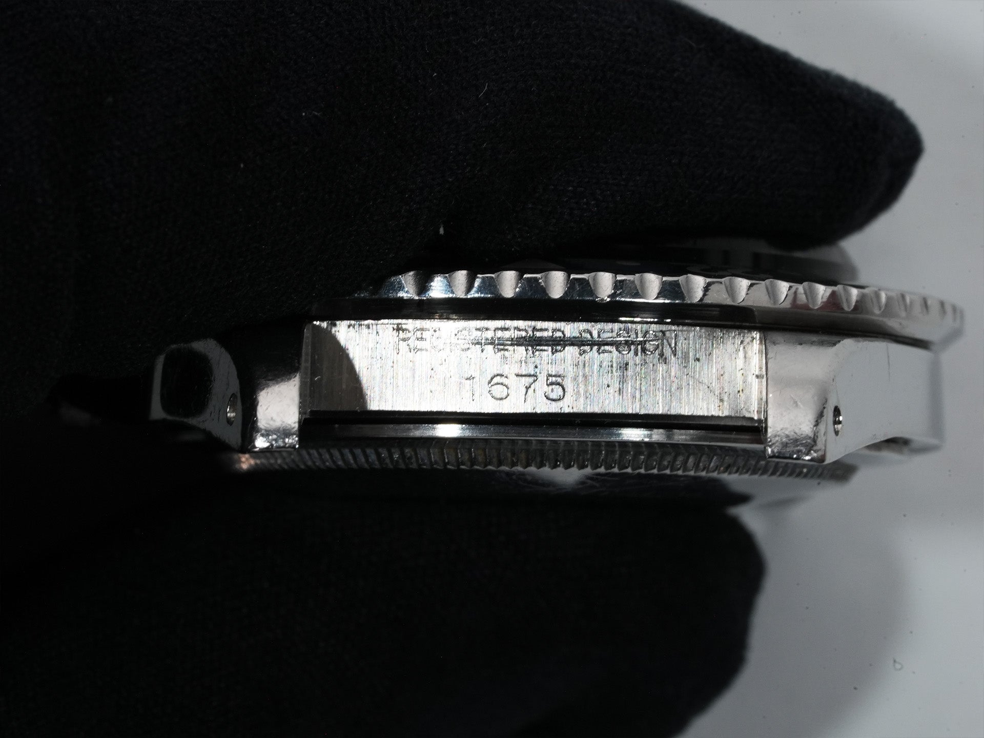 ロレックス GMTマスター Ref.1675 ステンレススチール ブラック文字盤 オイスターブレスレット 中古 tece6e74