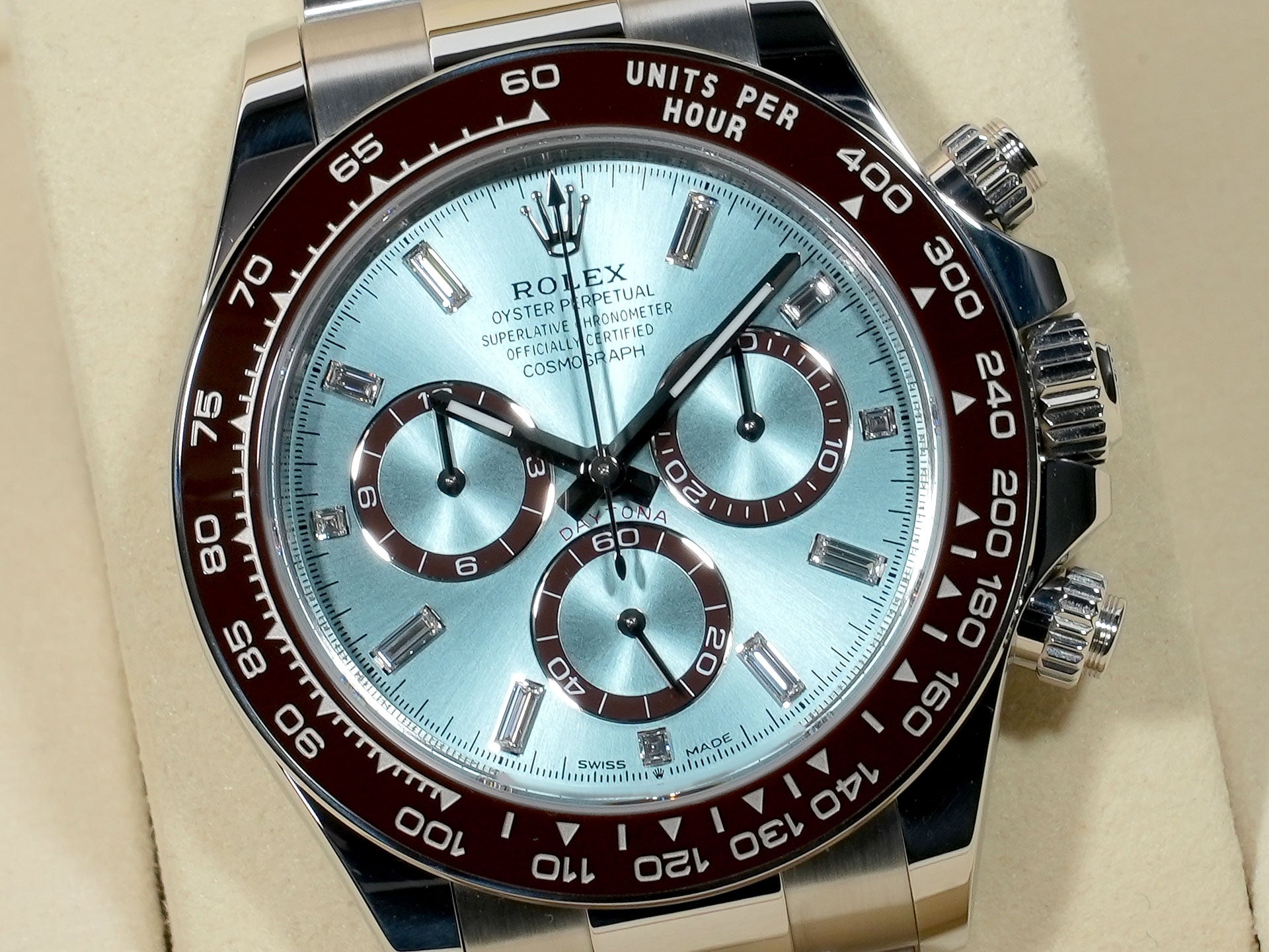ロレックス デイトナ Ref.126506A プラチナ アイスブルーx11Pダイヤ文字盤 美品 5ag5r57z