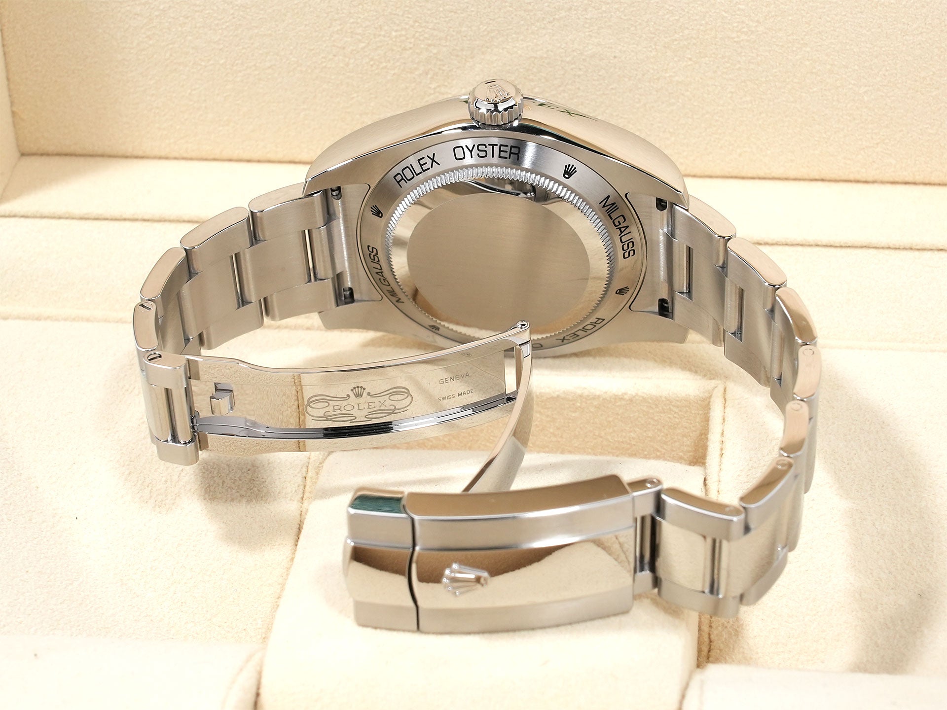ロレックス ミルガウス Ref.116400GV ステンレススチール ブラック文字盤 美品 xtysugkd