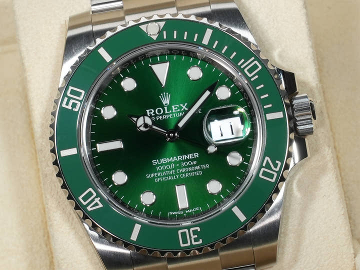 ロレックス サブマリーナー デイト Ref.116610LV ステンレススチール グリーン文字盤 美中古 tqqinbc2