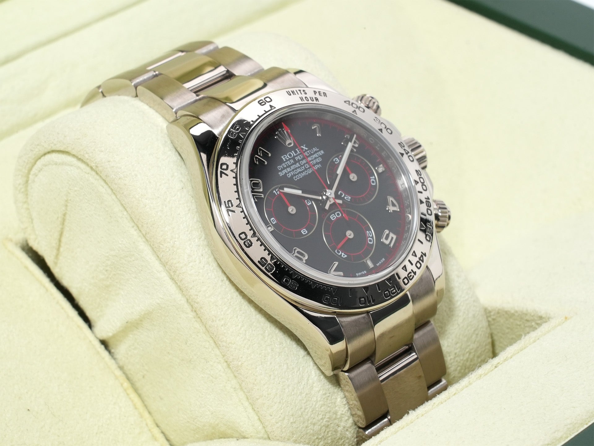 ロレックス デイトナ Ref.116509 ホワイトゴールド ブラックアラビア文字盤 美中古 bpku6jrp