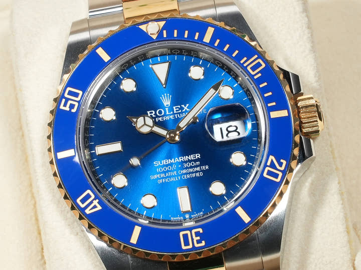 ロレックス サブマリーナー デイト Ref.126613LB ステンレススチール/イエローゴールド ブルー文字盤 中古 ppxsju8u