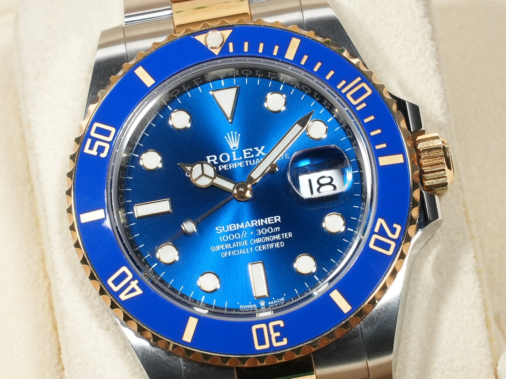 ロレックス サブマリーナー デイト Ref.126613LB ステンレススチール/イエローゴールド ブルー文字盤 中古 ppxsju8u