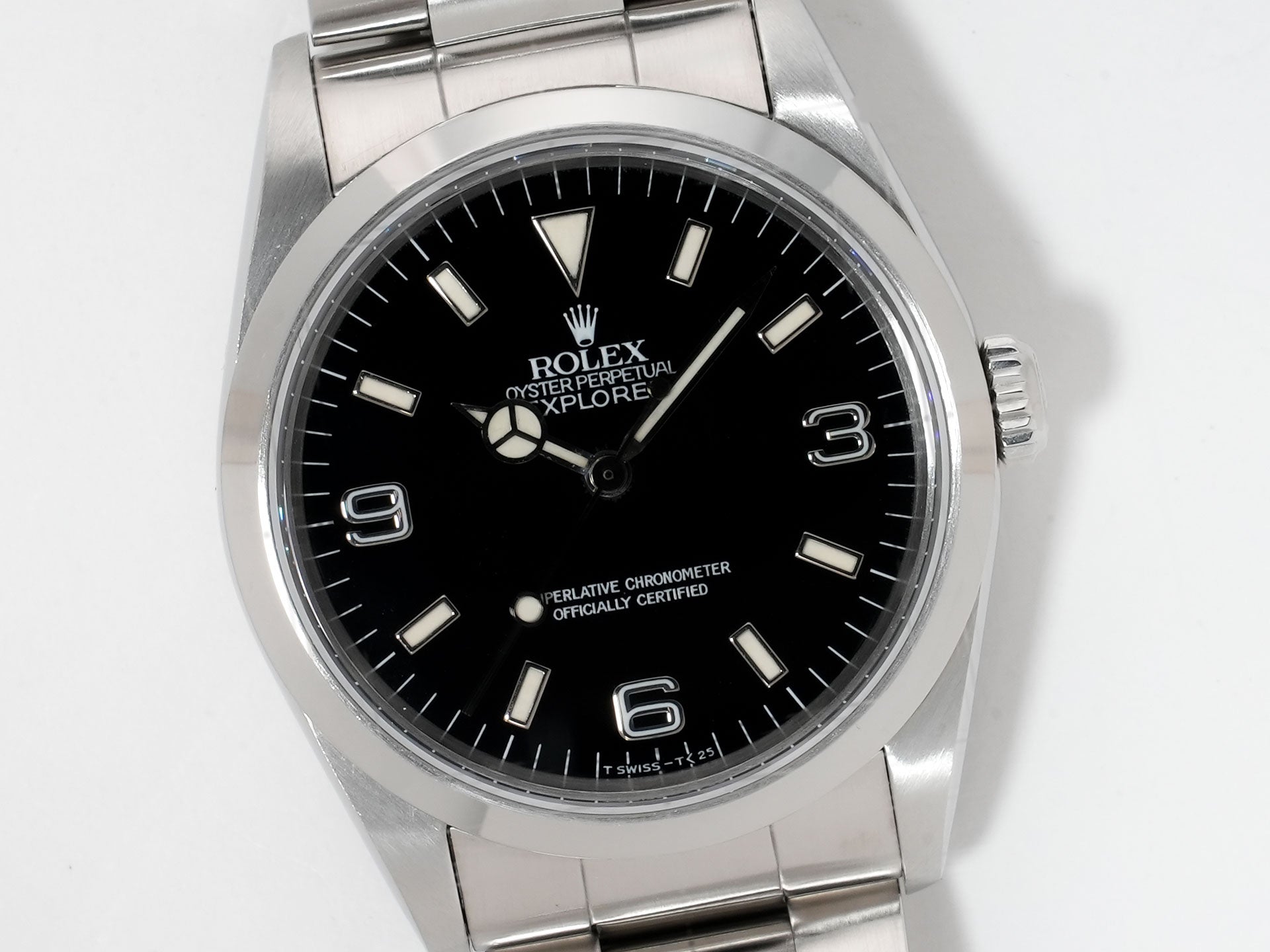 ロレックス エクスプローラーI Ref.14270 ステンレススチール ブラック文字盤 オイスターブレスレット 中古 x6znnsg5