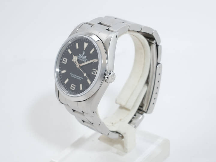 ロレックス エクスプローラーI Ref.14270 ステンレススチール ブラック文字盤 オイスターブレスレット 中古 x6znnsg5