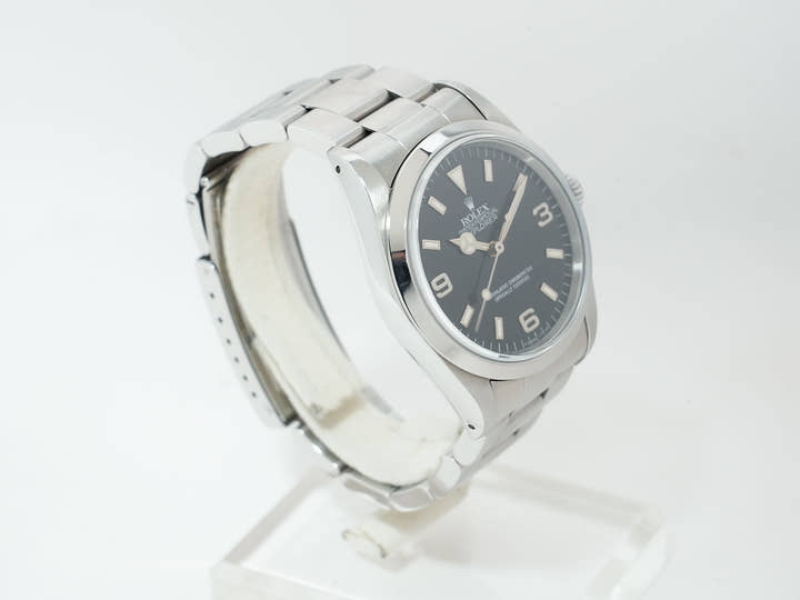 ロレックス エクスプローラーI Ref.14270 ステンレススチール ブラック文字盤 オイスターブレスレット 中古 x6znnsg5