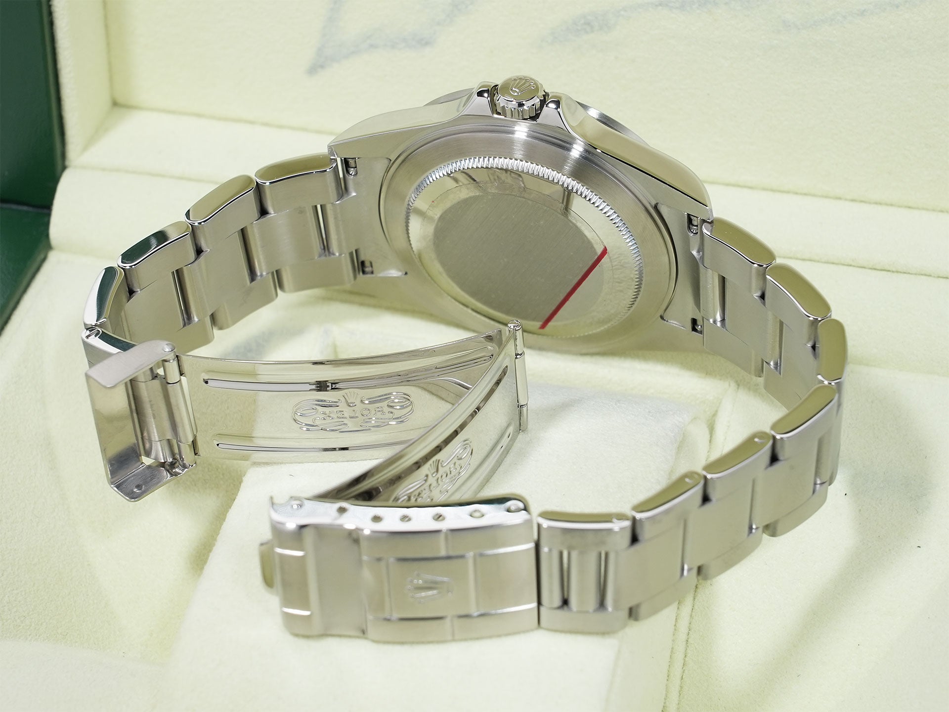 ロレックス エクスプローラーII Ref.16570 ステンレススチール ホワイト文字盤 オイスターブレスレット 美中古 7kv4h249