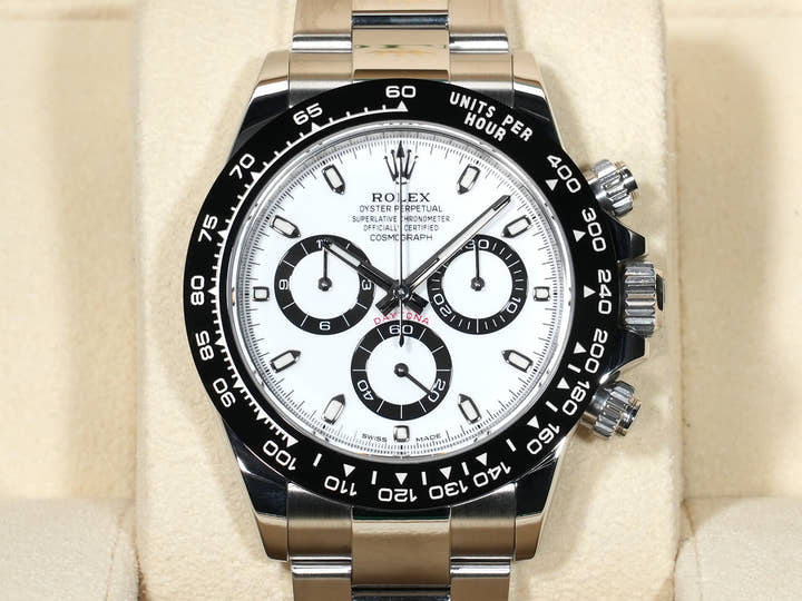ROLEX Daytona Ref.116500LN Stainless Steel White Dial Excellent Condition syn82yjv