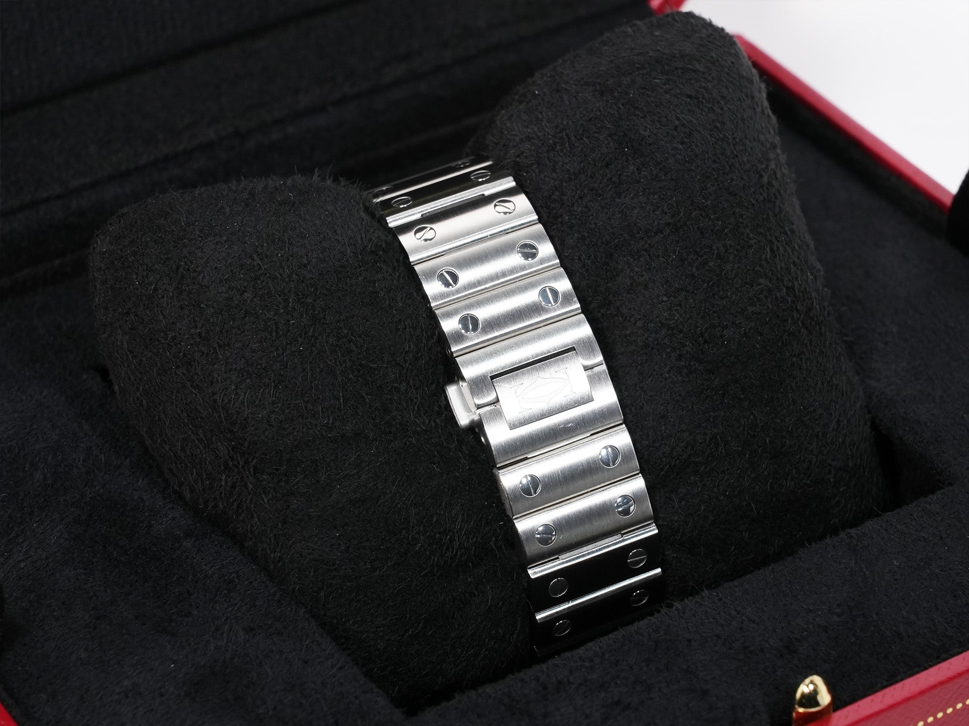 カルティエ サントス ドゥ カルティエ Ref.WSSA0029 ステンレススチール シルバー文字盤 美品 in4ppewq