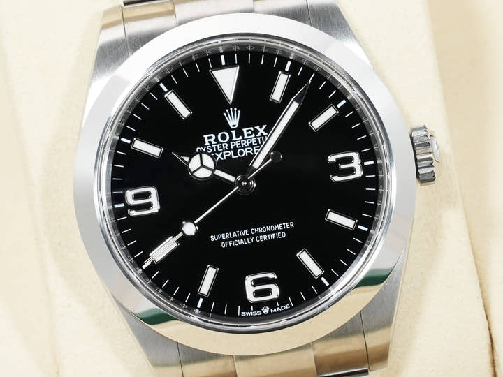 ロレックス エクスプローラー40 Ref.224270 ステンレススチール ブラック文字盤 オイスターブレスレット 美中古 4xg7iq28