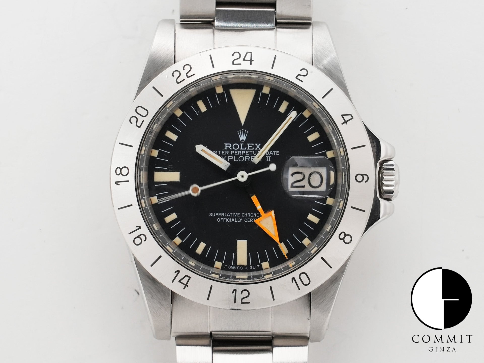 Rolex Explorer II Ref. 1655 Stainless Steel Black Dial Oyster Bracelet Used ncq3pjdp