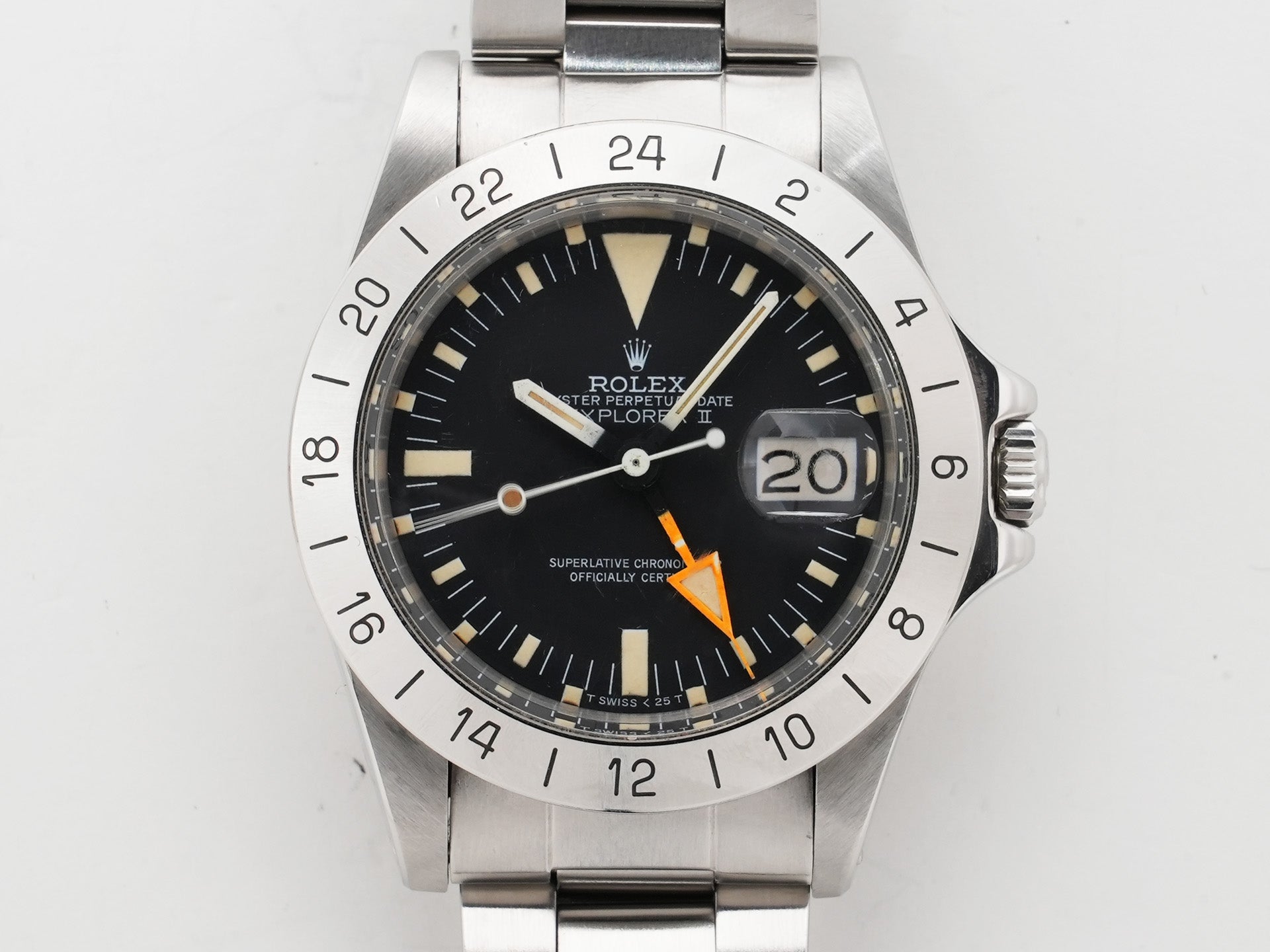 Rolex Explorer II Ref. 1655 Stainless Steel Black Dial Oyster Bracelet Used ncq3pjdp