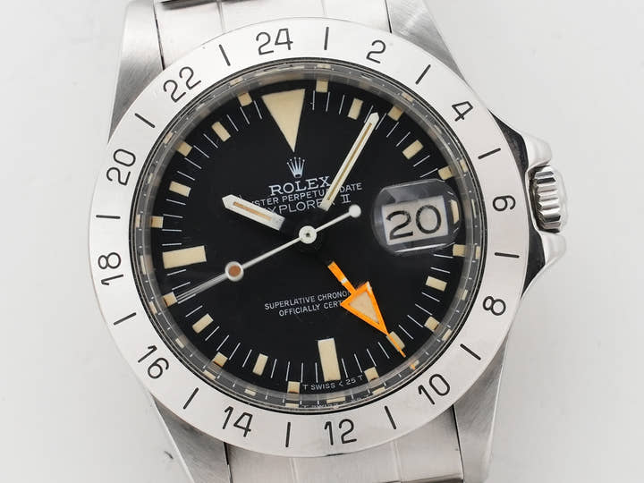 Rolex Explorer II Ref. 1655 Stainless Steel Black Dial Oyster Bracelet Used ncq3pjdp