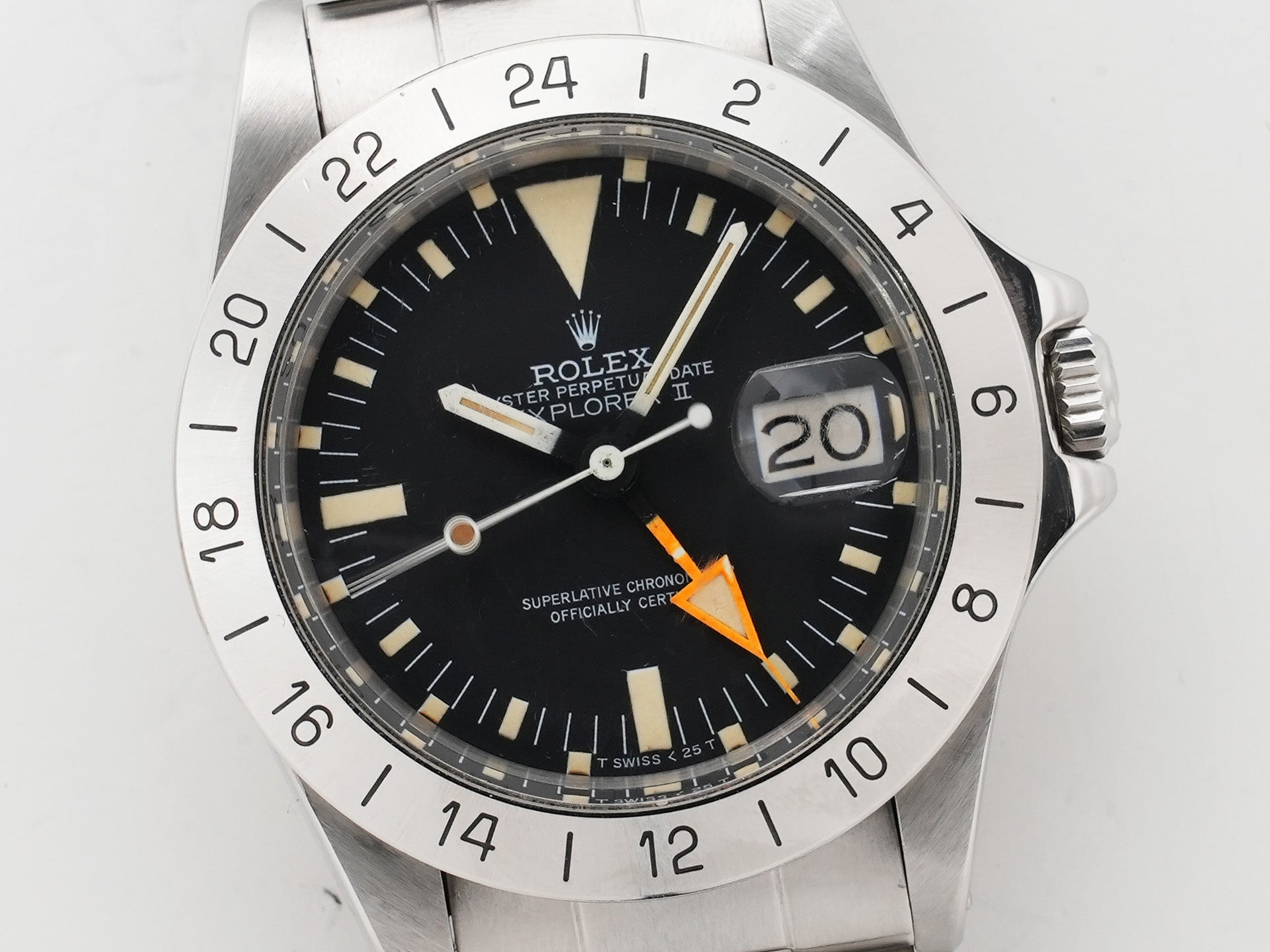 Rolex Explorer II Ref. 1655 Stainless Steel Black Dial Oyster Bracelet Used ncq3pjdp
