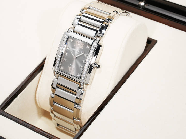 パテックフィリップ Twenty-4 TIFFANY＆CO. Ref.4910/10A-010 ステンレススチール グレー文字盤 中古 cpeg7puk