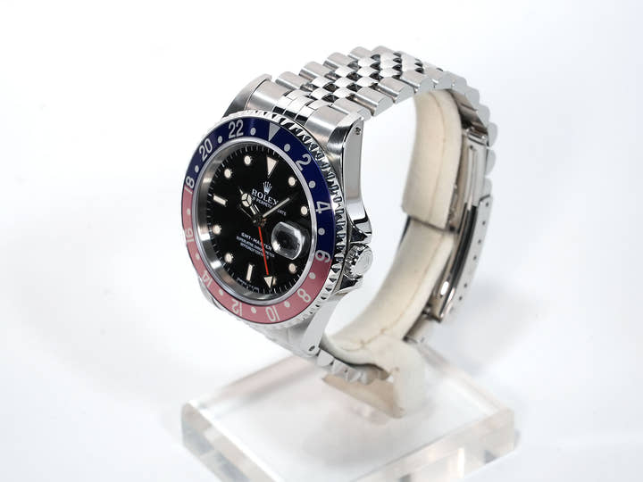 Rolex GMT-Master Ref. 16700 Stainless Steel Black Dial Jubilee Bracelet Excellent Used htskt7bx