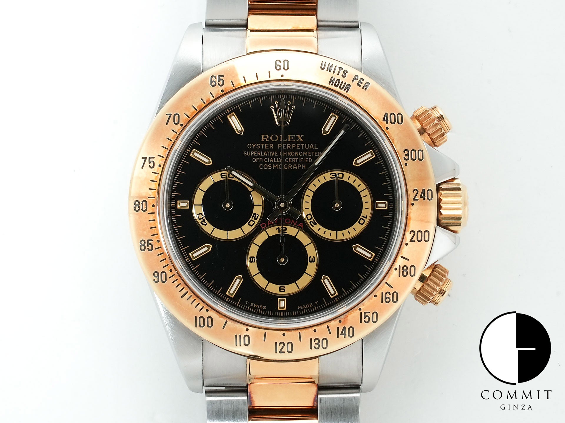 ロレックス デイトナ エルプリメロ Ref.16523 ステンレススチール/イエローゴールド ブラック文字盤 中古 buvt7ogp