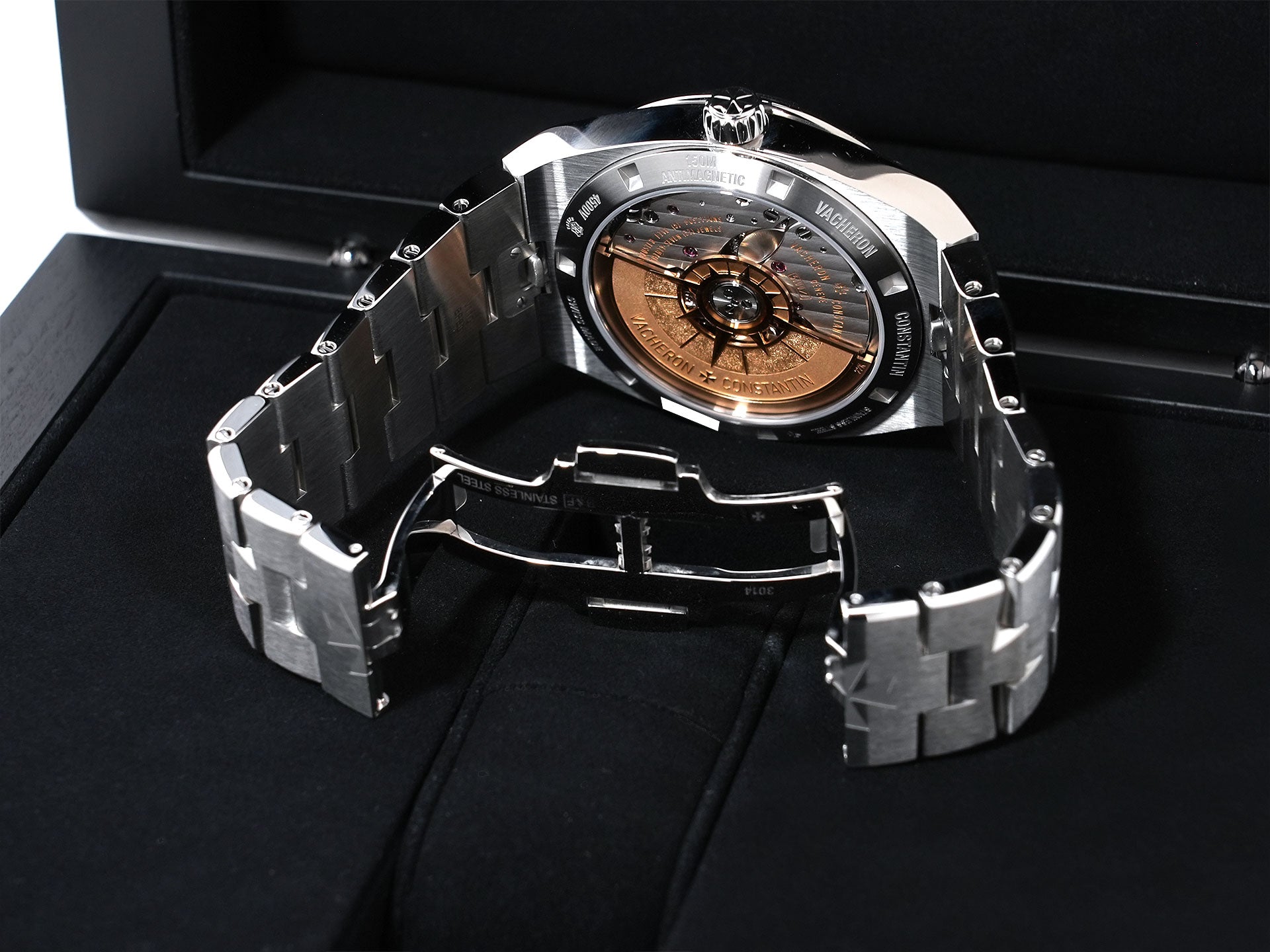 ヴァシュロンコンスタンタン オーヴァーシーズ Ref.4500V/110A-B128 ステンレススチール ブルー文字盤 中古 vrqp5dut