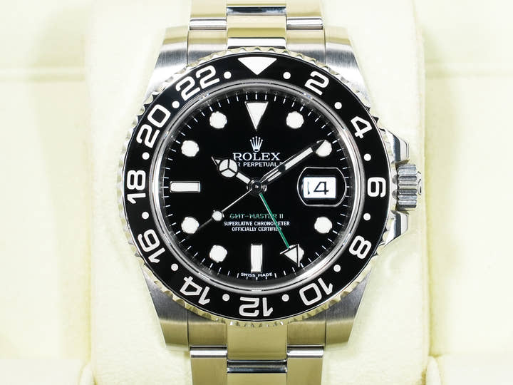 Rolex GMT-Master II Ref. 116710LN Stainless Steel Black Dial Oyster Bracelet Excellent Used w8jcug4i