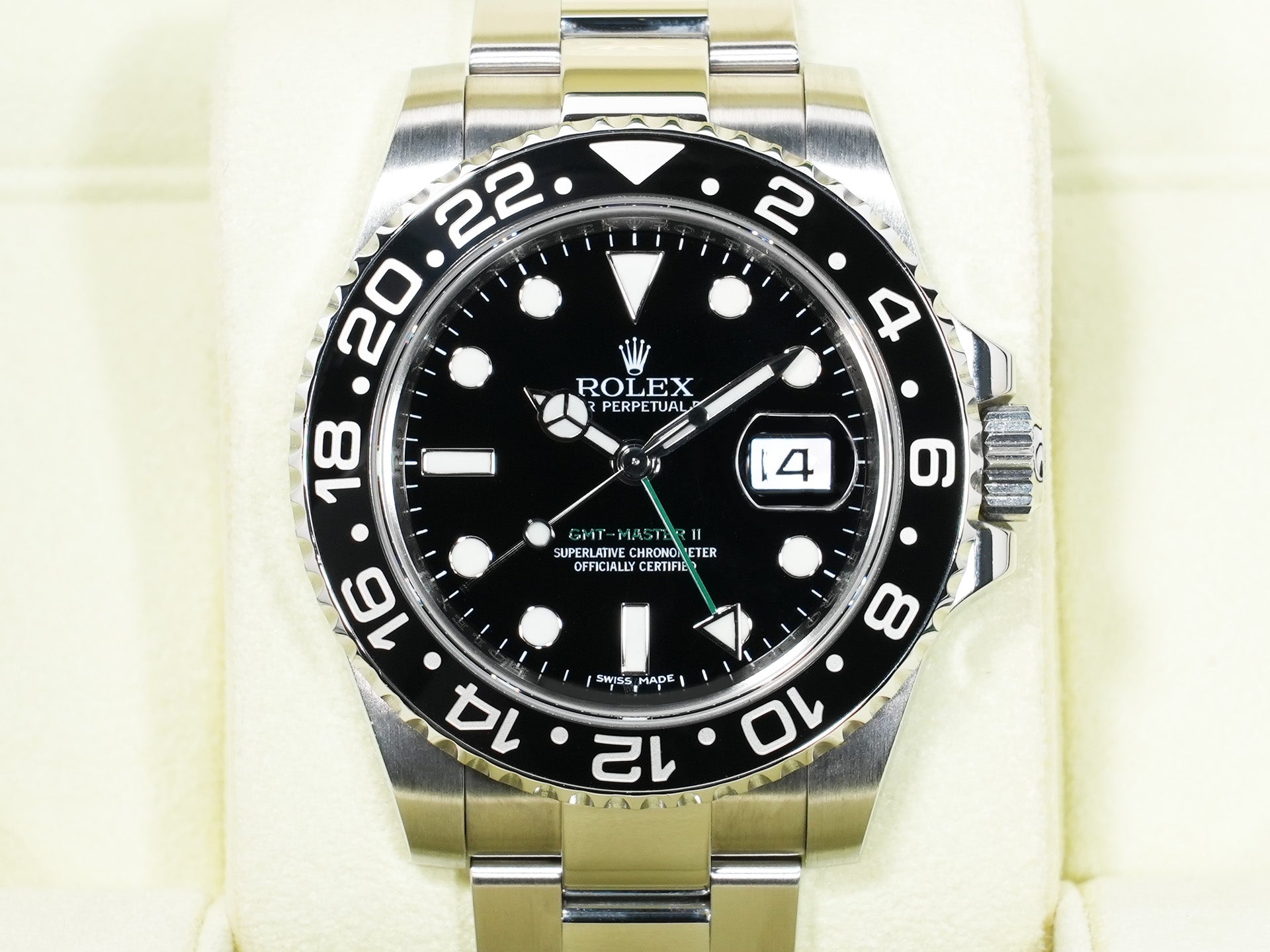 Rolex GMT-Master II Ref. 116710LN Stainless Steel Black Dial Oyster Bracelet Excellent Used w8jcug4i