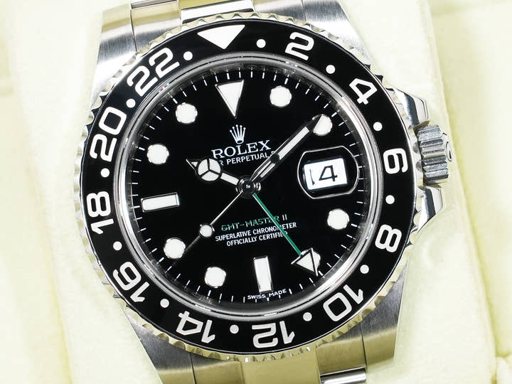 Rolex GMT-Master II Ref. 116710LN Stainless Steel Black Dial Oyster Bracelet Excellent Used w8jcug4i
