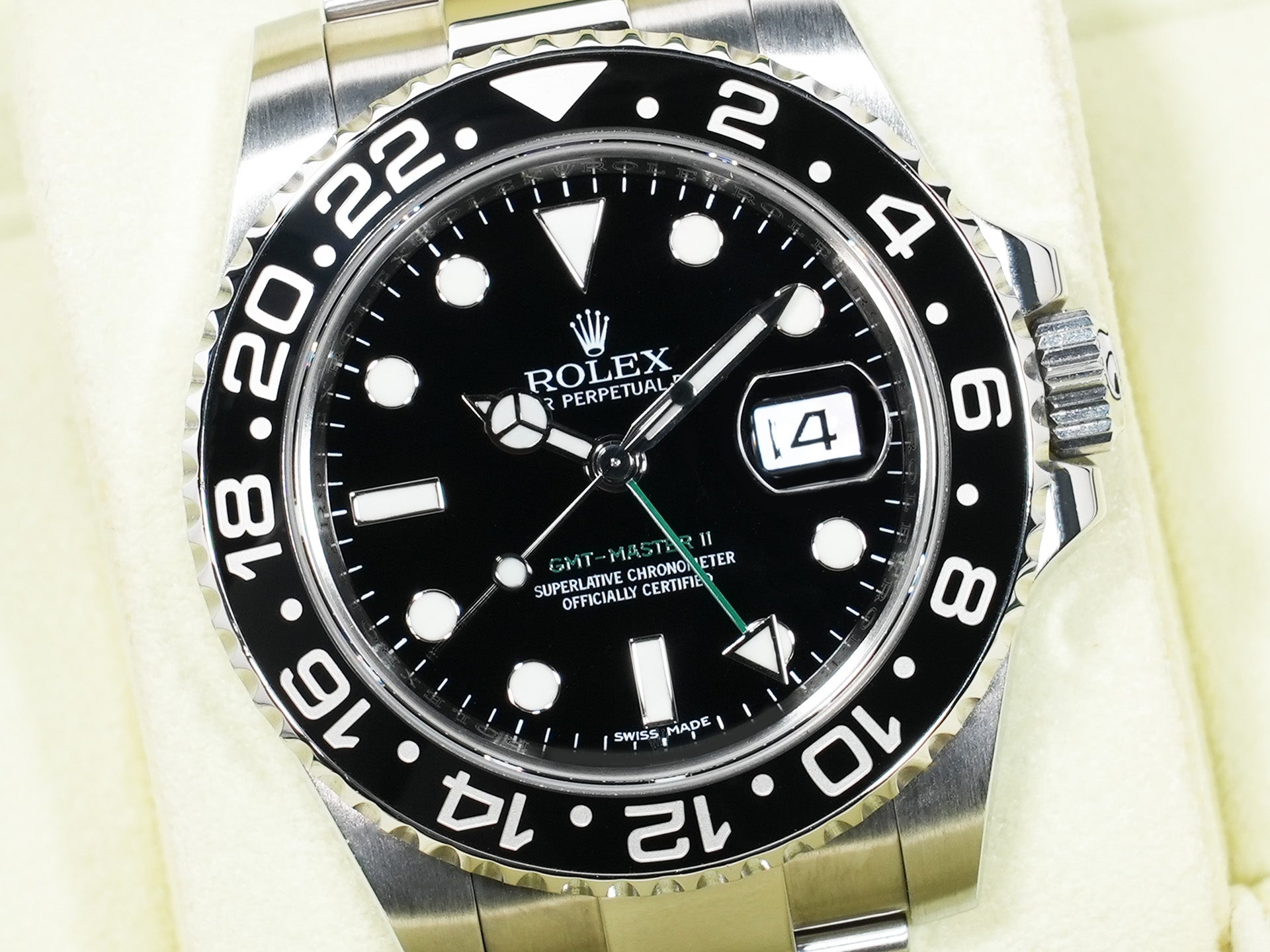Rolex GMT-Master II Ref. 116710LN Stainless Steel Black Dial Oyster Bracelet Excellent Used w8jcug4i