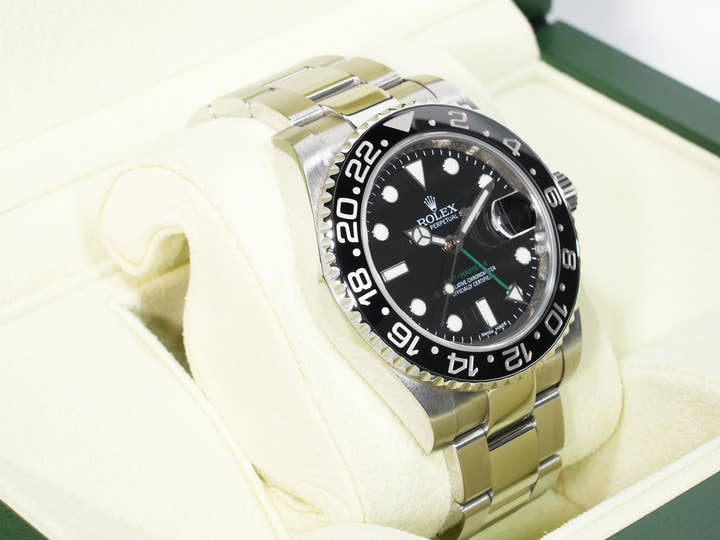 Rolex GMT-Master II Ref. 116710LN Stainless Steel Black Dial Oyster Bracelet Excellent Used w8jcug4i