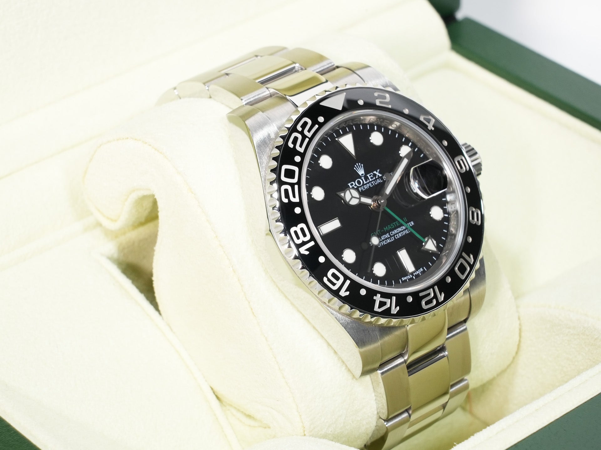 Rolex GMT-Master II Ref. 116710LN Stainless Steel Black Dial Oyster Bracelet Excellent Used w8jcug4i
