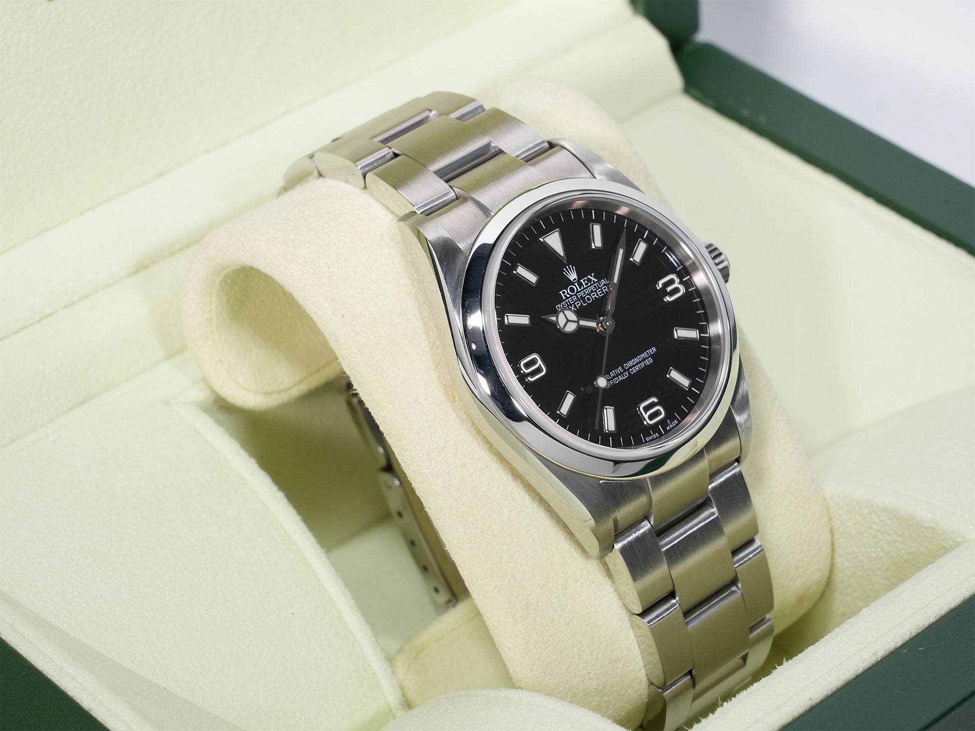 ロレックス エクスプローラーI Ref.114270 ステンレススチール ブラック文字盤 オイスターブレスレット 美品 hhwr8u9c