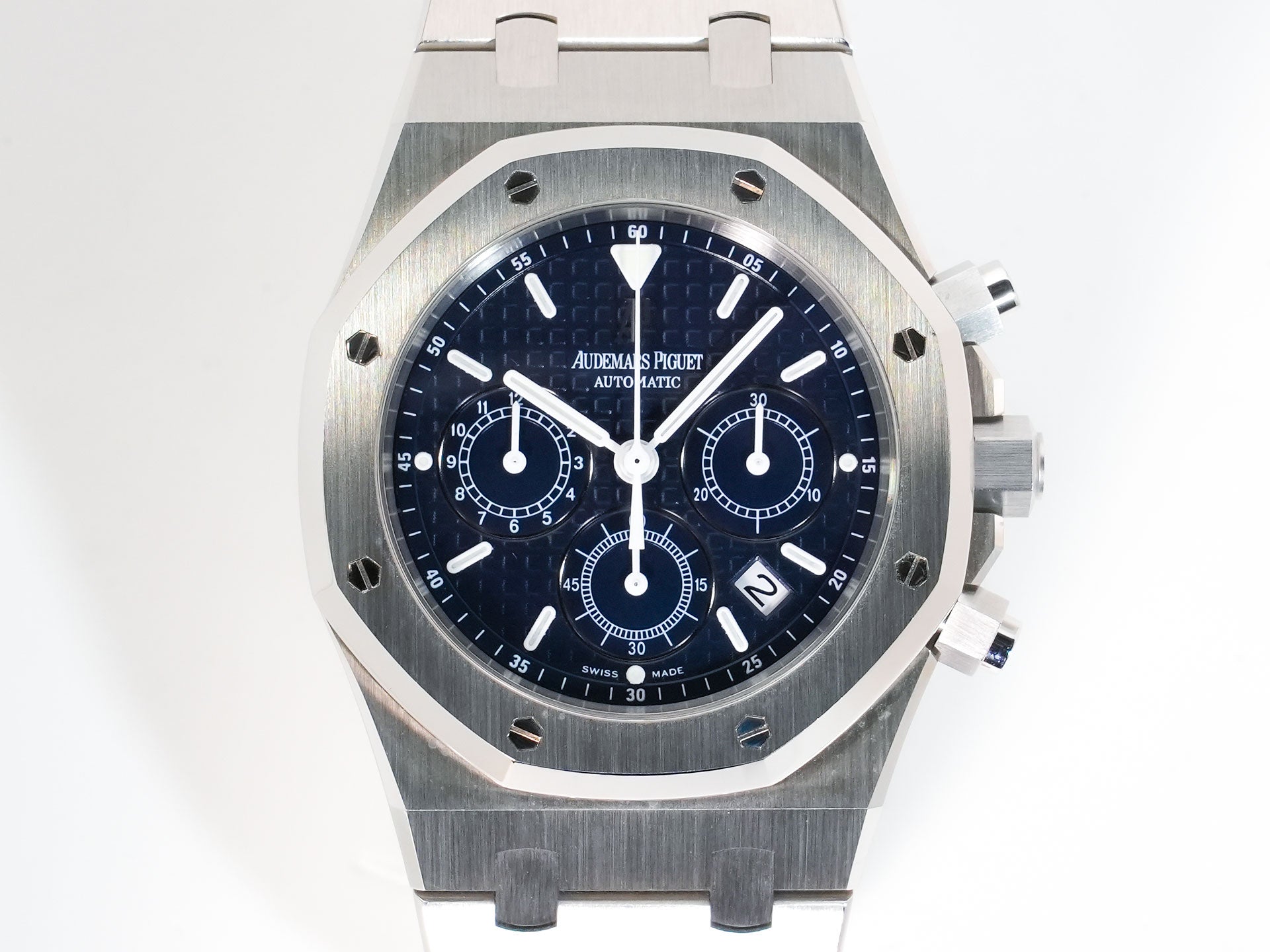 オーデマピゲ ロイヤルオーク クロノグラフ Ref.25860ST.OO.1110ST.04 ステンレススチール ブルー文字盤 美中古 b74p4hdt