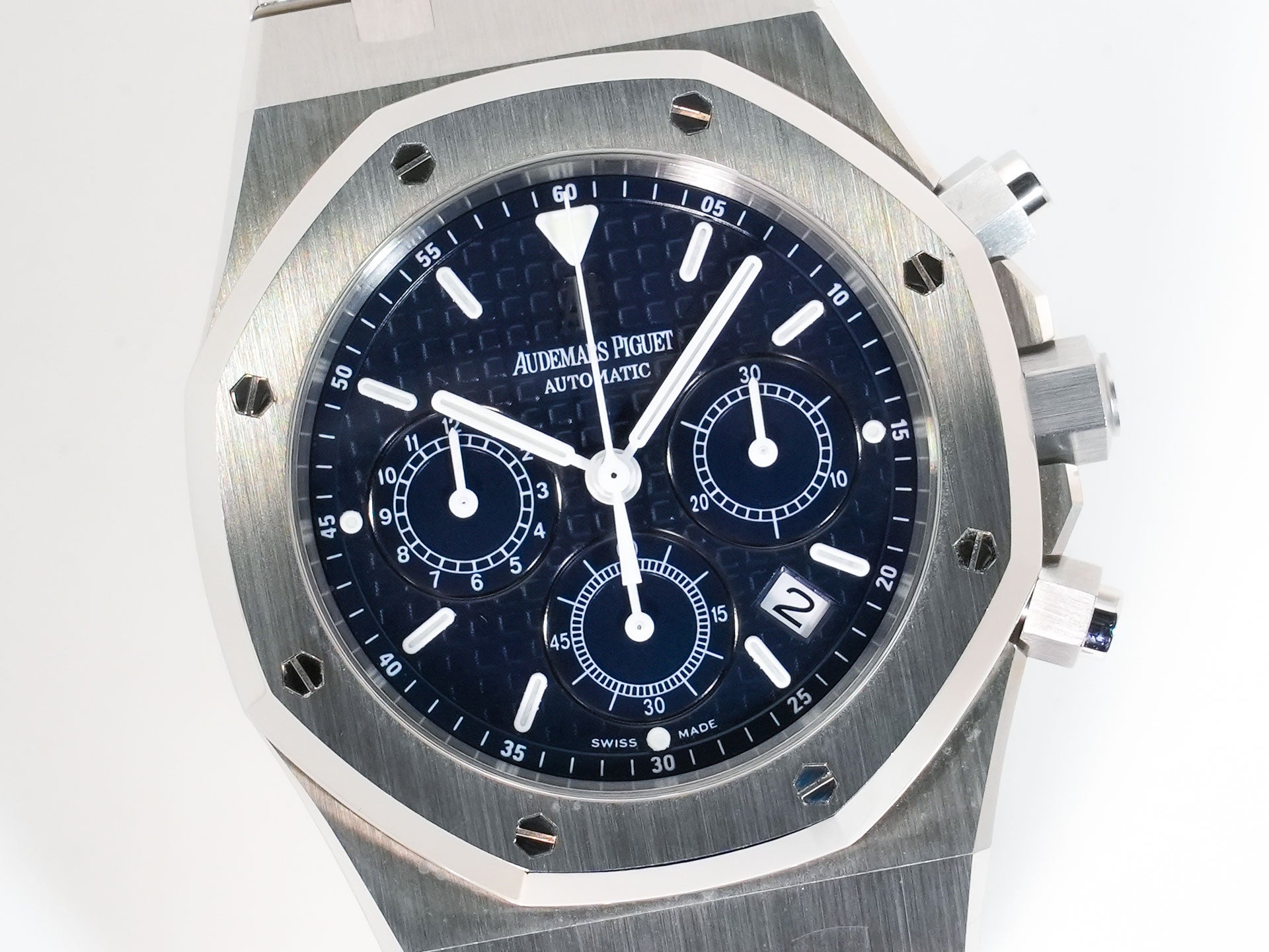 オーデマピゲ ロイヤルオーク クロノグラフ Ref.25860ST.OO.1110ST.04 ステンレススチール ブルー文字盤 美中古 b74p4hdt