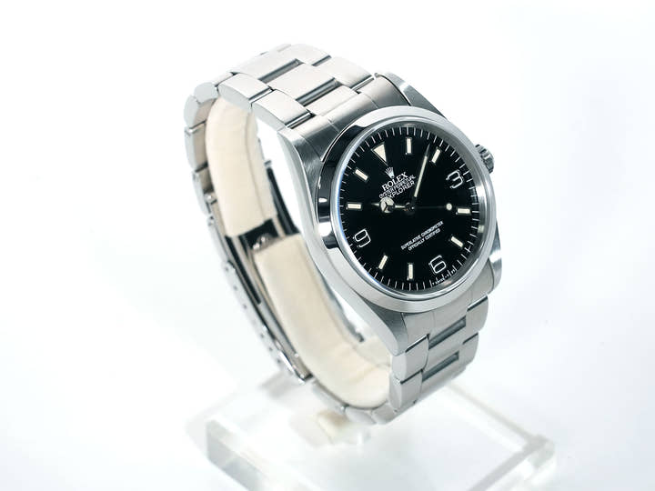 ロレックス エクスプローラーI Ref.14270 ステンレススチール ブラック文字盤 オイスターブレスレット 中古 fsn76xkc