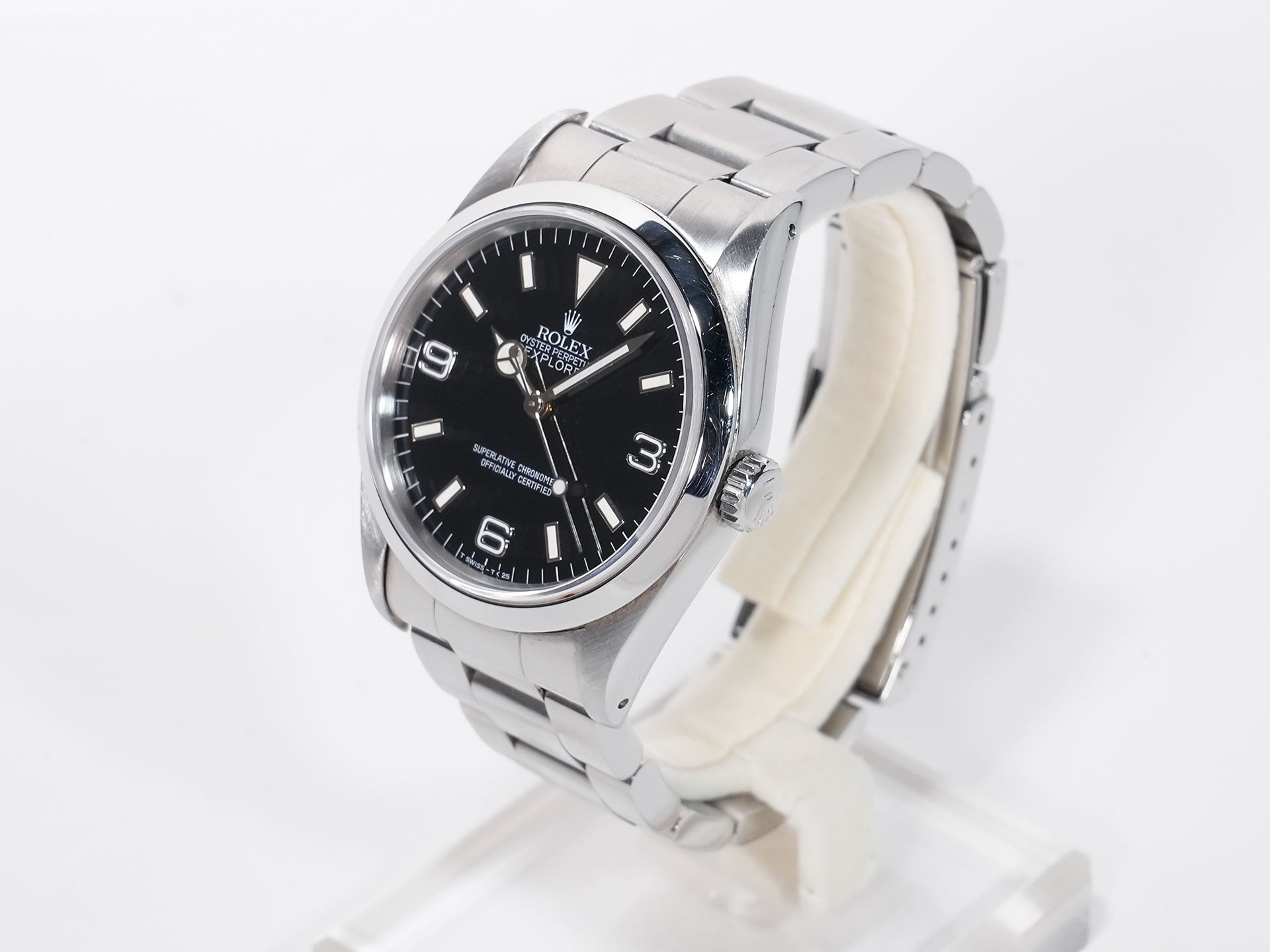 ロレックス エクスプローラーI Ref.14270 ステンレススチール ブラック文字盤 オイスターブレスレット 中古 tsexzoot