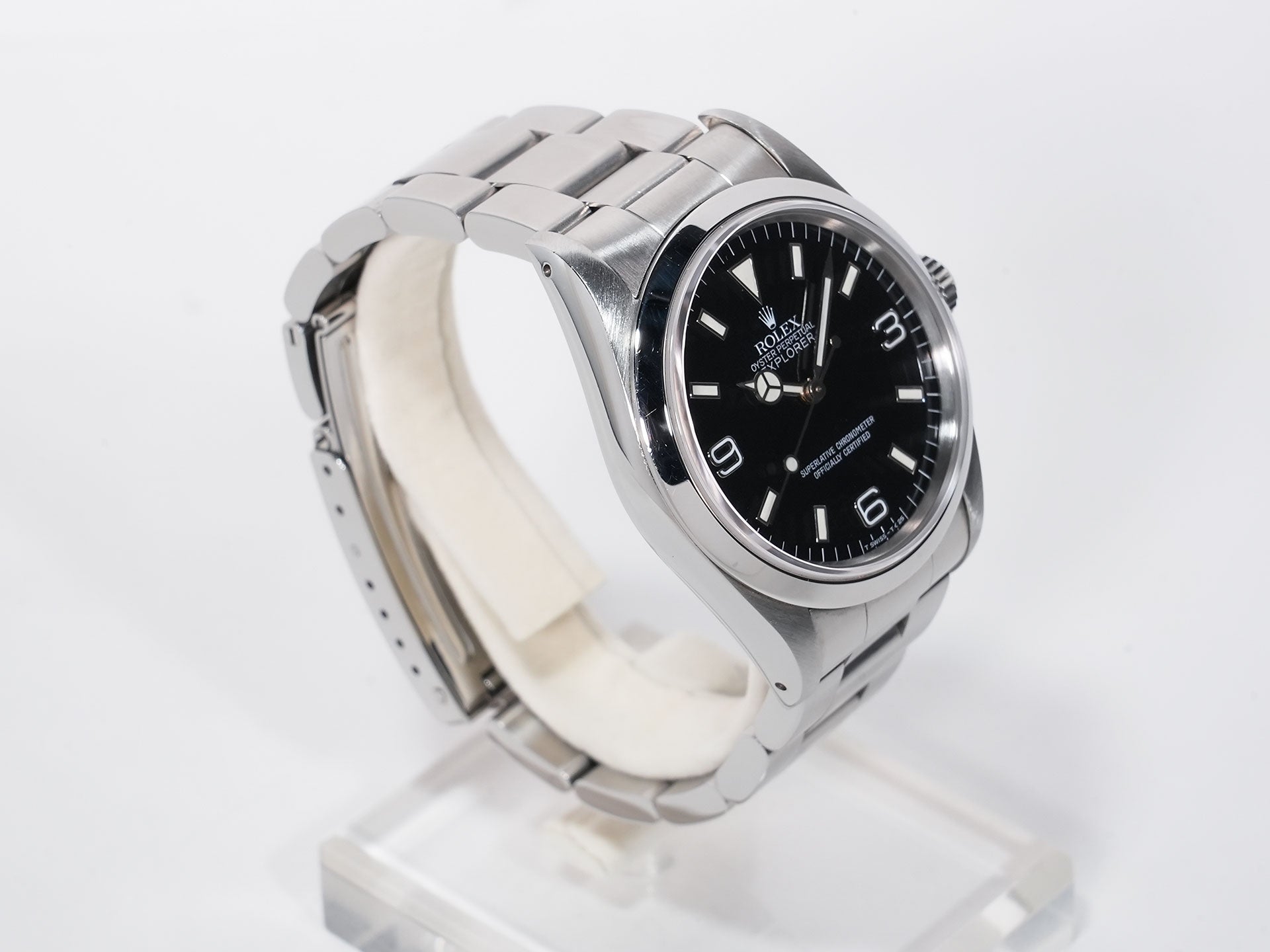 ロレックス エクスプローラーI Ref.14270 ステンレススチール ブラック文字盤 オイスターブレスレット 中古 tsexzoot