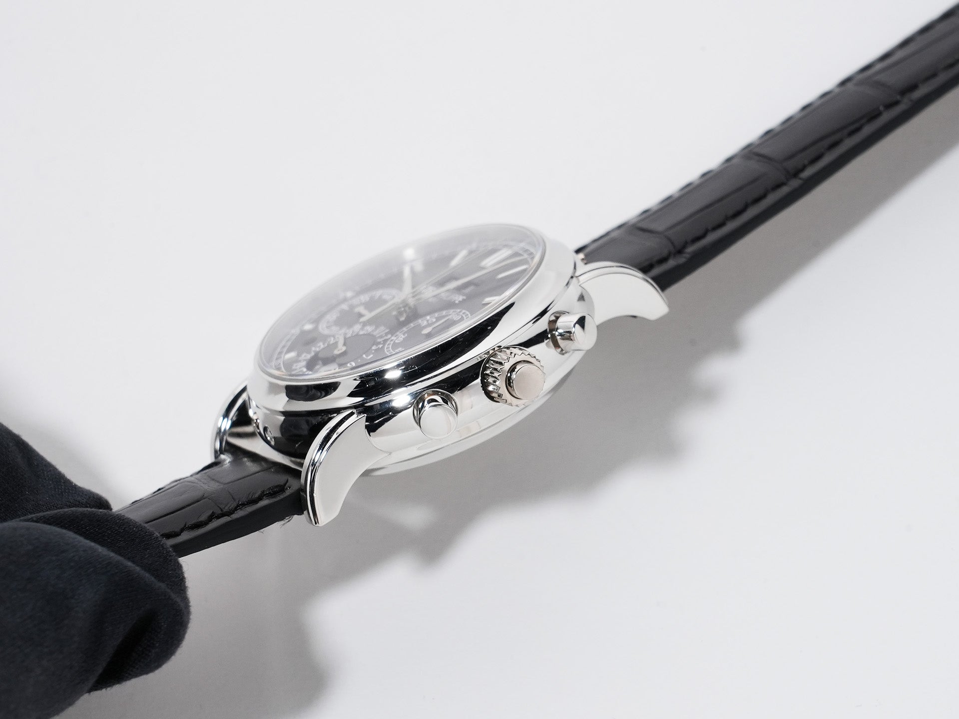 パテックフィリップ パーペチュアルカレンダー スプリットセコンド クロノグラフ Ref.5204P-011 プラチナ ブラック文字盤 中古 jhfmekjm