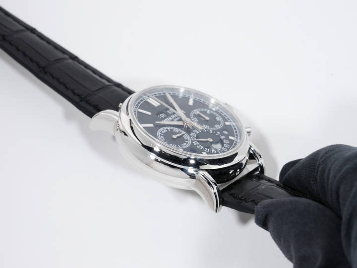パテックフィリップ パーペチュアルカレンダー スプリットセコンド クロノグラフ Ref.5204P-011 プラチナ ブラック文字盤 中古 jhfmekjm