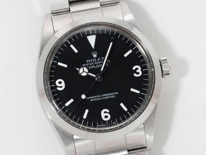 ロレックス エクスプローラーI Ref.1016 ステンレススチール ブラック文字盤 中古 iposck5u