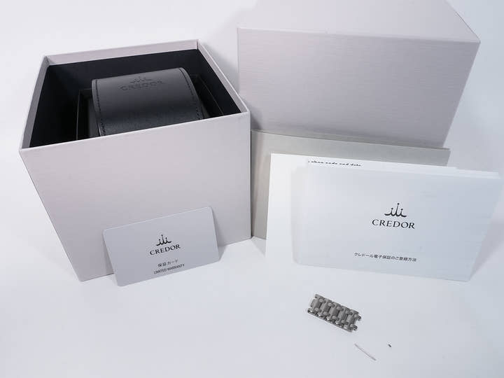 セイコー クレドール ロコモティブ Ref.GCCR995 チタニウム ブルー文字盤 中古 bwvkoo2o