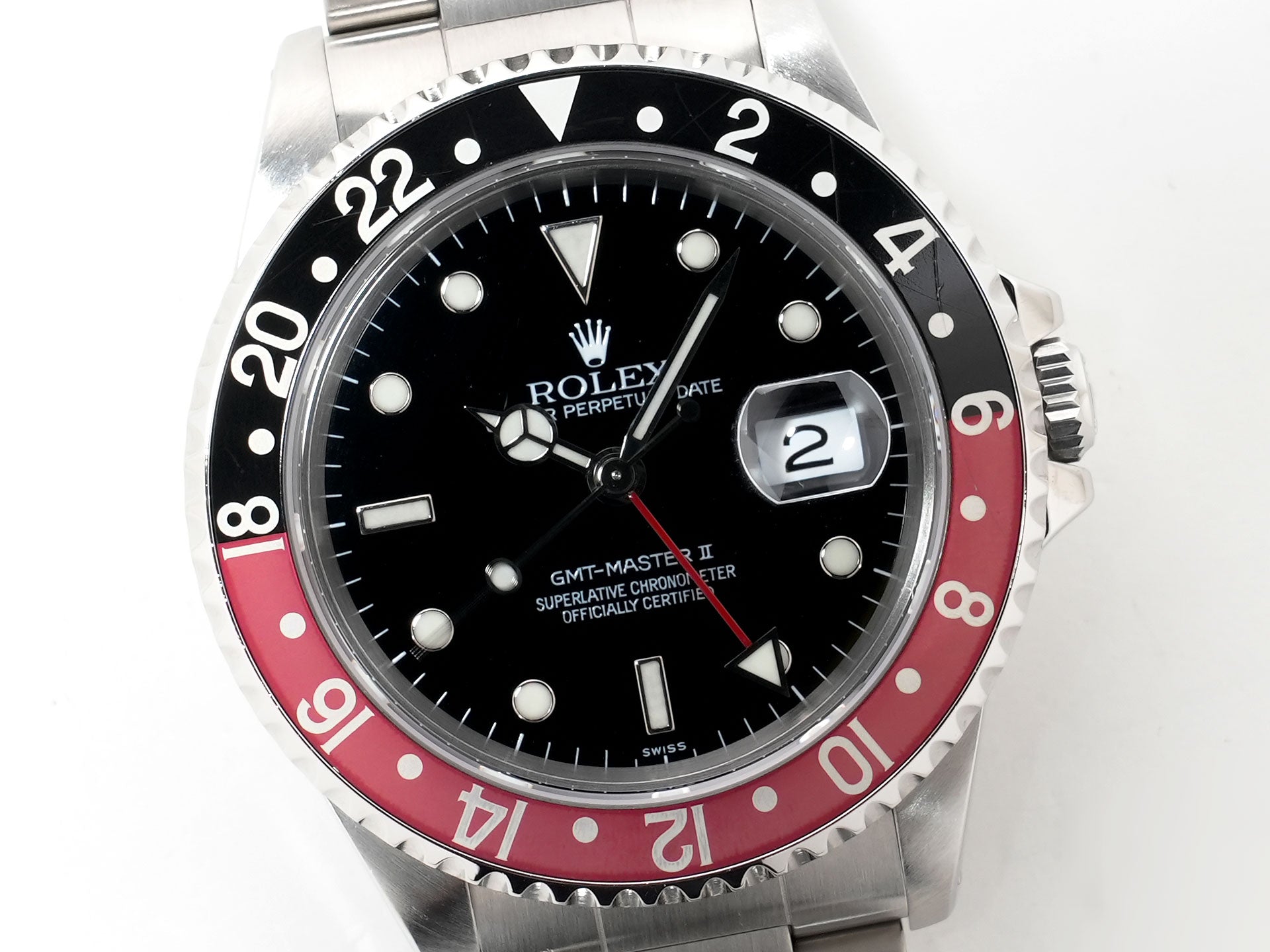 Rolex GMT-Master II Ref. 16710 Stainless Steel Black Dial Oyster Bracelet Excellent Used fnfkit7d