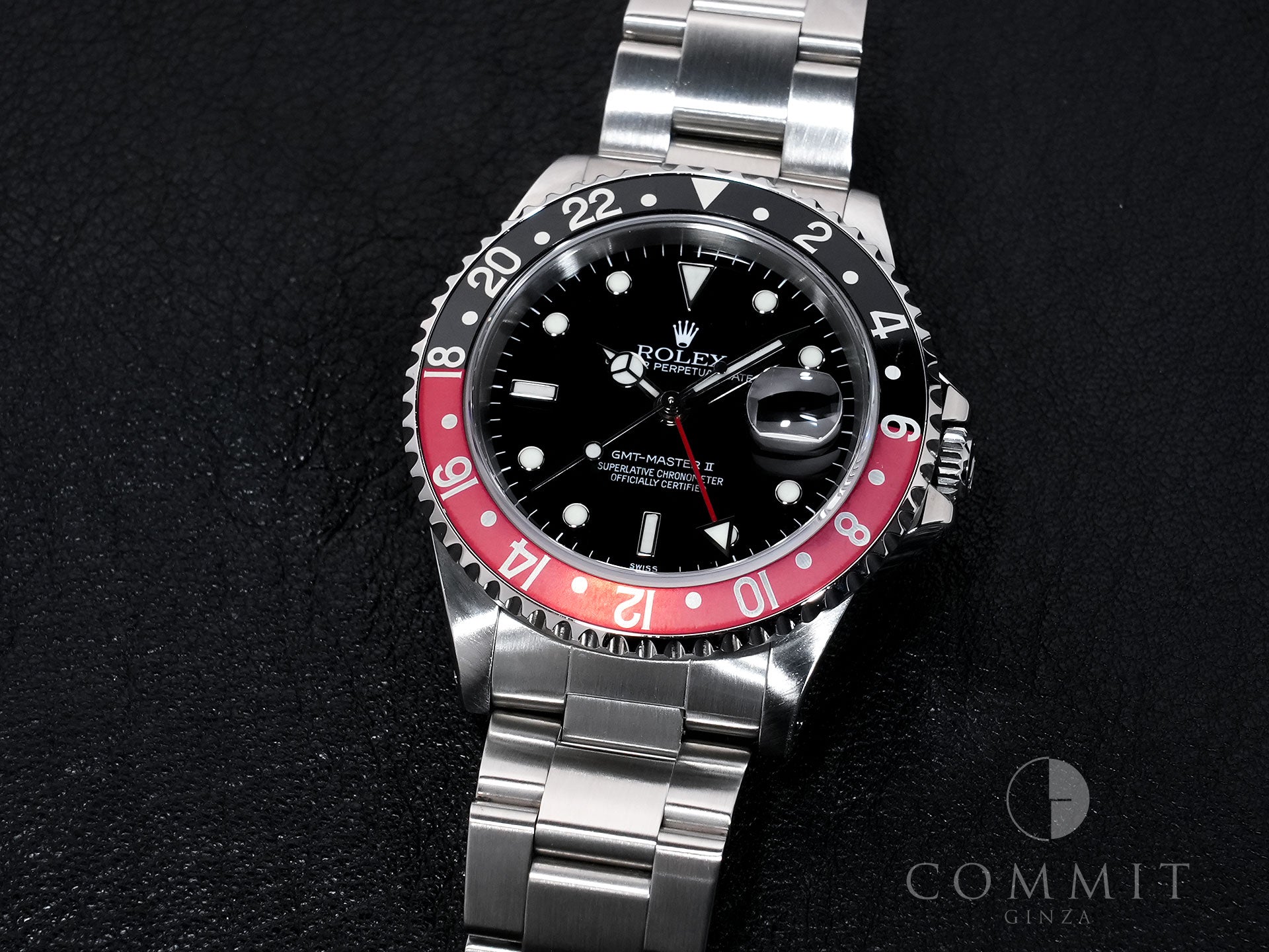 Rolex GMT-Master II Ref. 16710 Stainless Steel Black Dial Oyster Bracelet Excellent Used fnfkit7d