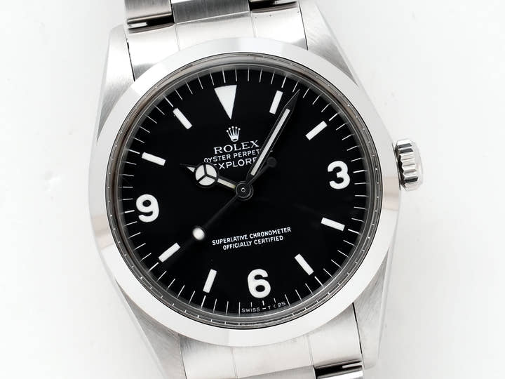 ロレックス エクスプローラーI Ref.1016 ステンレススチール ブラック文字盤 中古 rznxv8o4