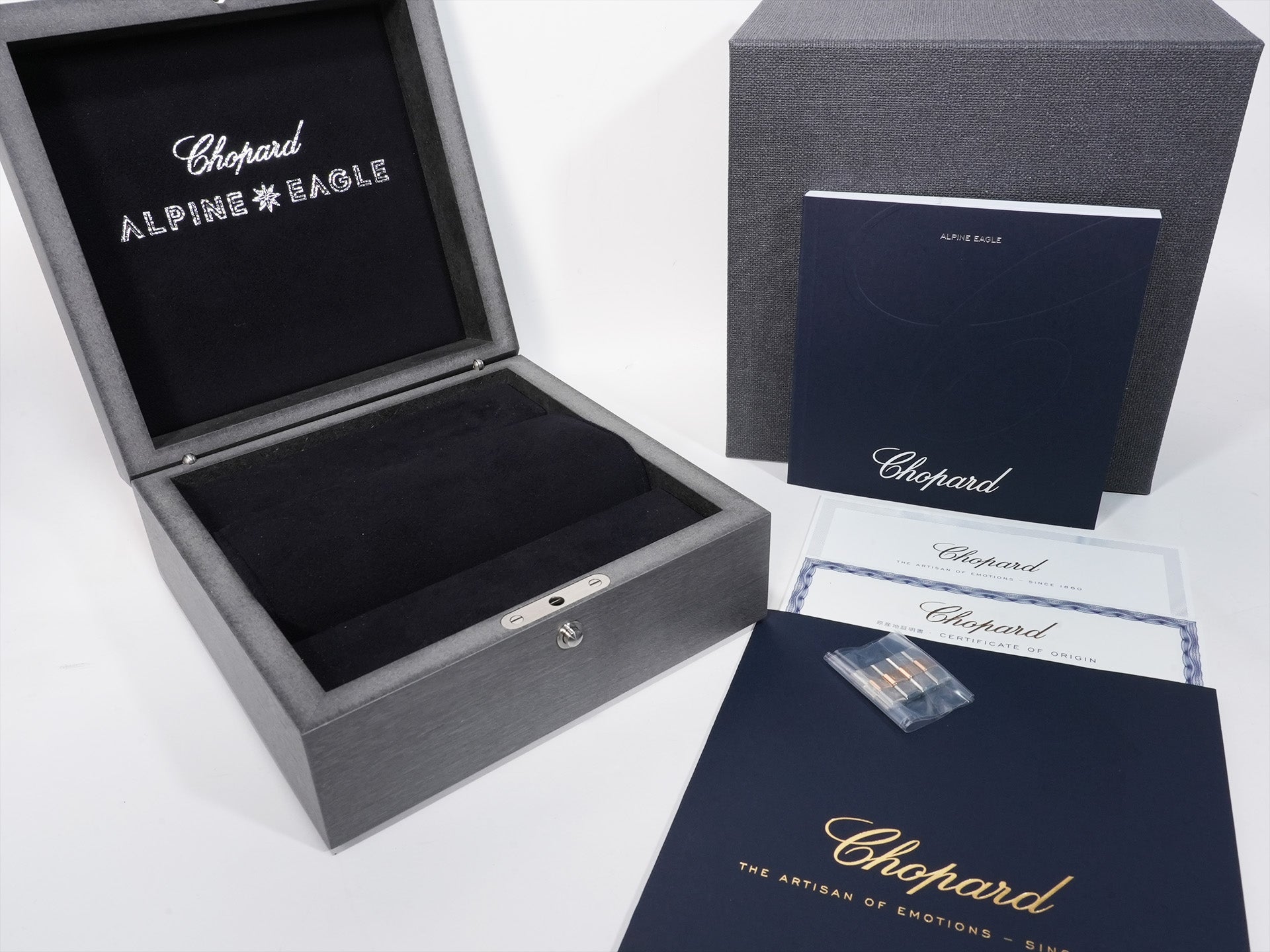 Chopard Alpine Eagle 41 Ref. 298600-6001 Stainless Steel x Rose Gold Gray Dial Unused gw5pndgz