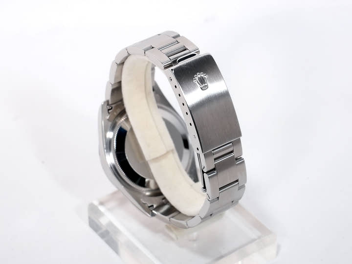 ロレックス オイスターパーペチュアルデイト Ref.15200 ステンレススチール ピンクアラビア文字盤 中古 ien59jd4