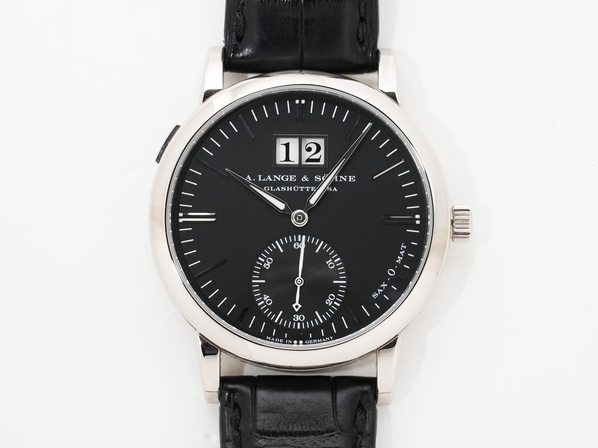 A.ランゲ＆ゾーネ ランゲマティック デイト Ref.308.027 ホワイトゴールド ブラック文字盤 中古 zbwn8s7n