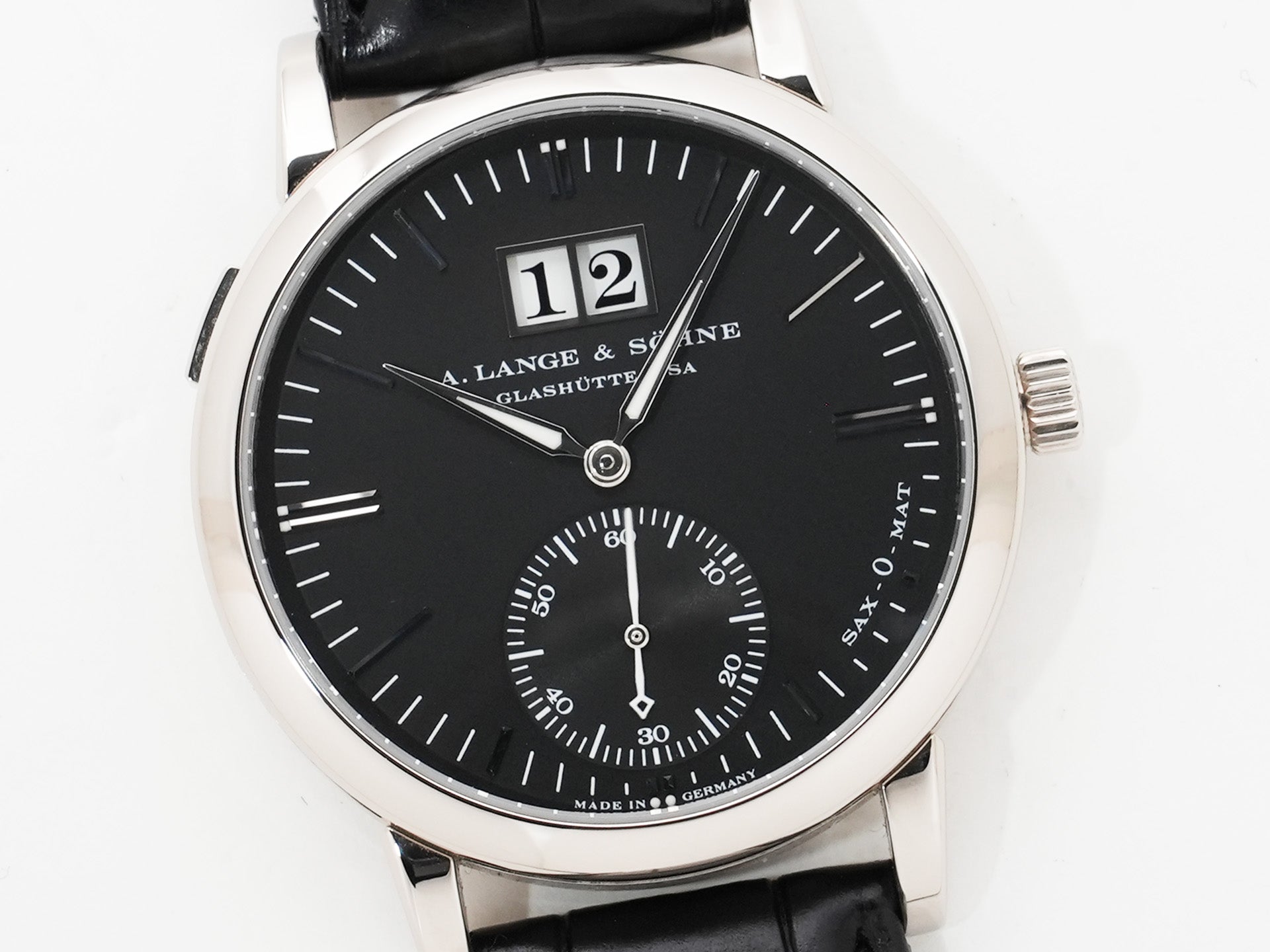 A.ランゲ＆ゾーネ ランゲマティック デイト Ref.308.027 ホワイトゴールド ブラック文字盤 中古 zbwn8s7n
