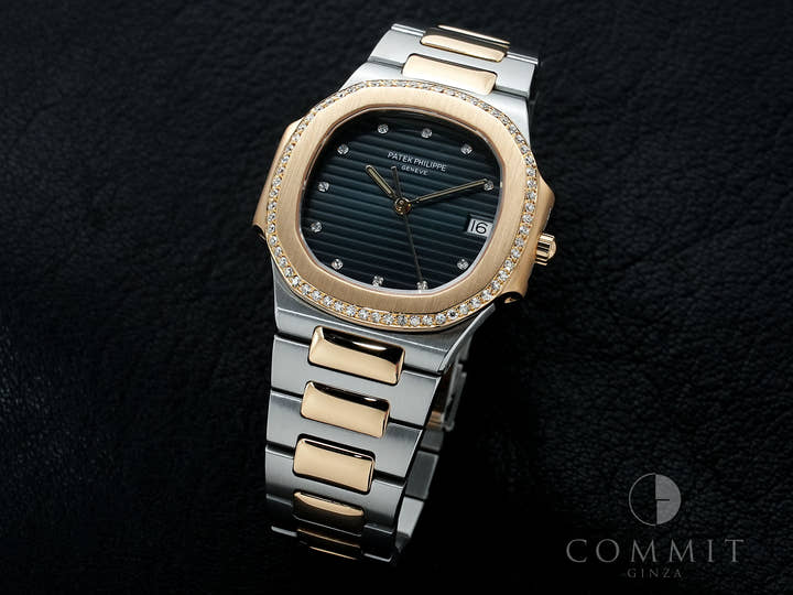 パテックフィリップ ノーチラス クォーツ Ref.3900/2JA ステンレススチール ブルー文字盤 美品 dfkm5a5z