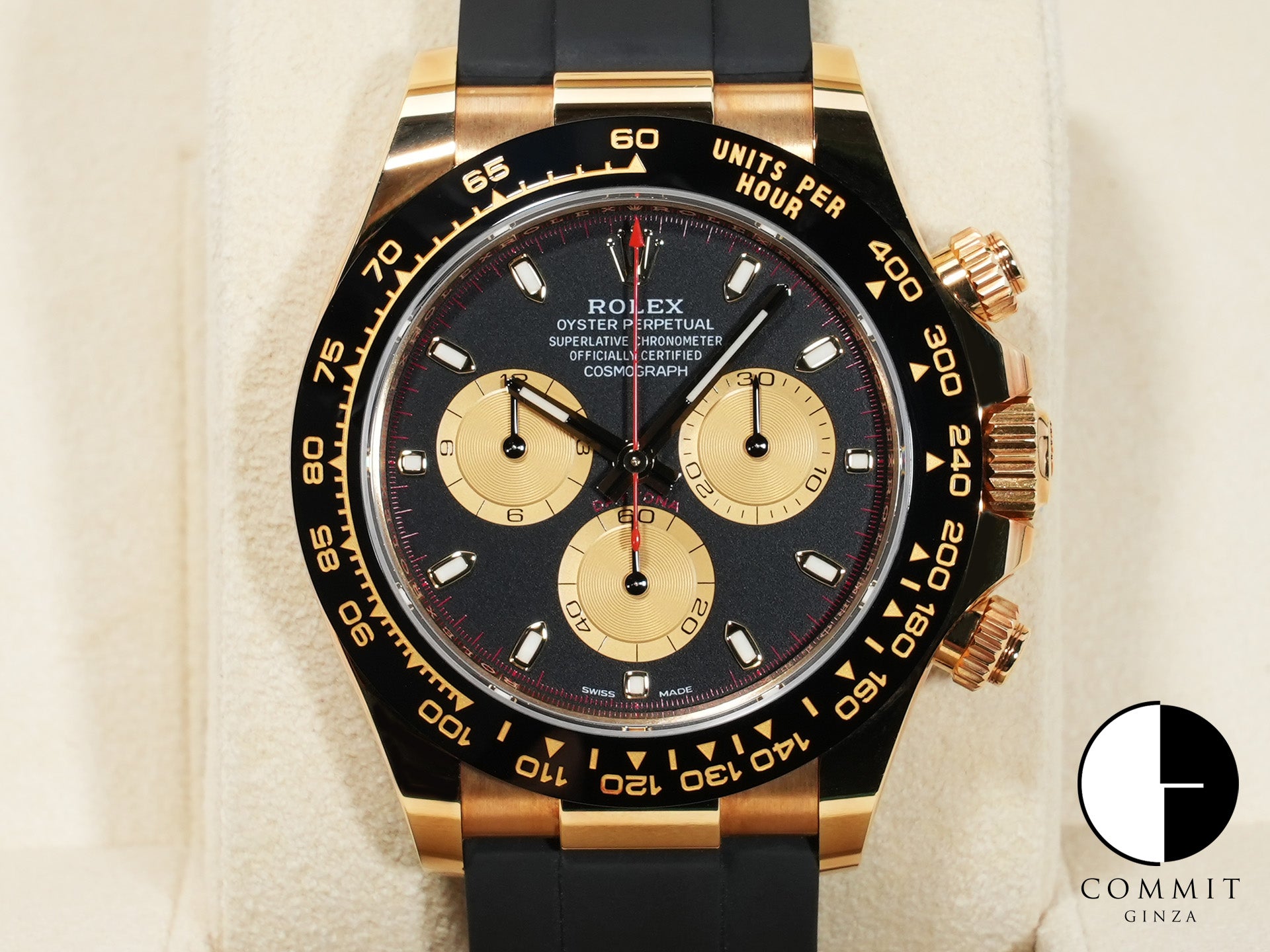 ロレックス デイトナ Ref.116518LN イエローゴールド ブラックxシャンパン文字盤 中古 9x98r6wz